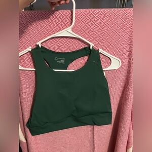 NWT green aerie sports bra
